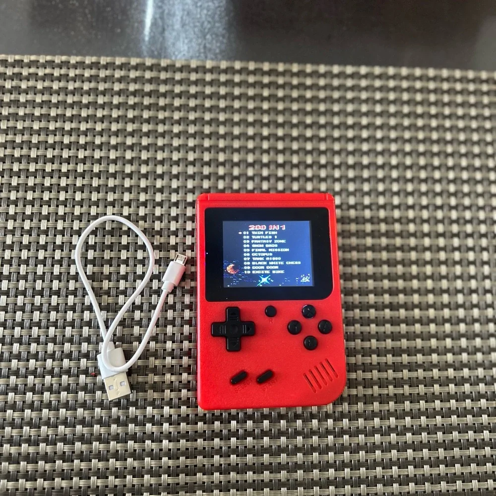 Retro Handheld Game Console - Red